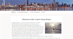 Desktop Screenshot of dandlcustomhousebrokers.com